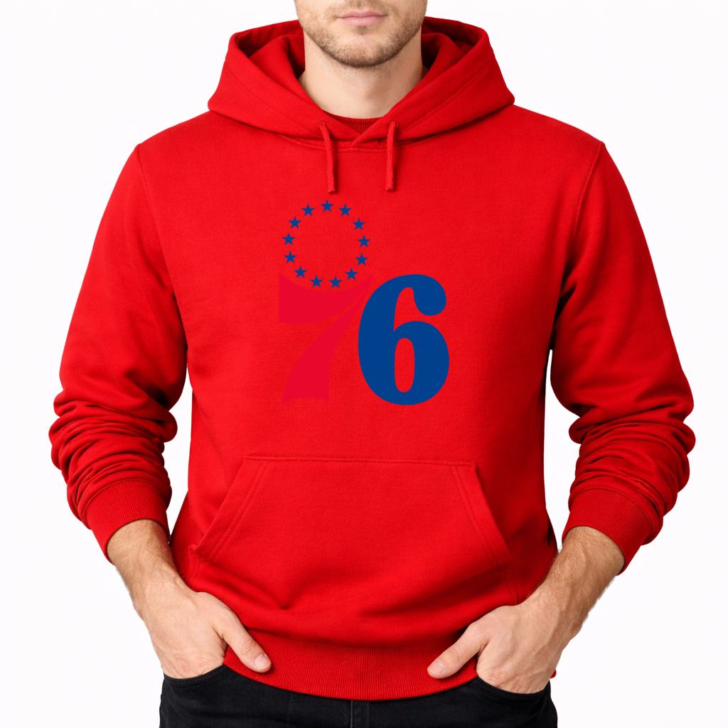 Men's Philadelphia 76ers Pullover Hoodie - Red