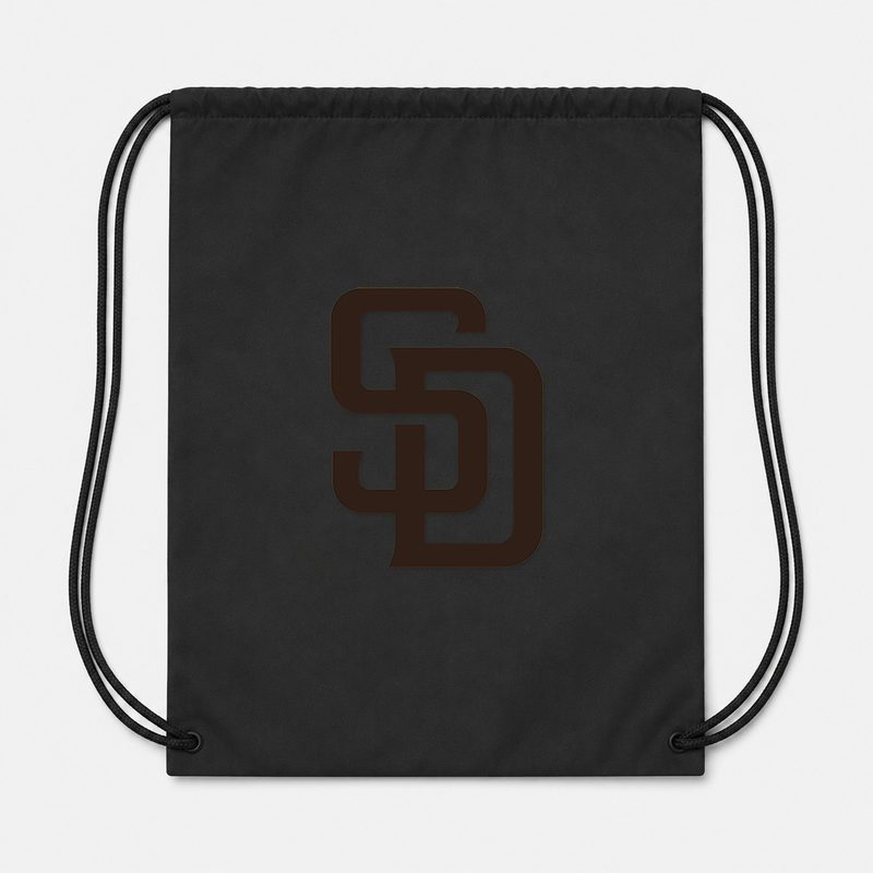 San Diego Padres Drawstring Bag - Black