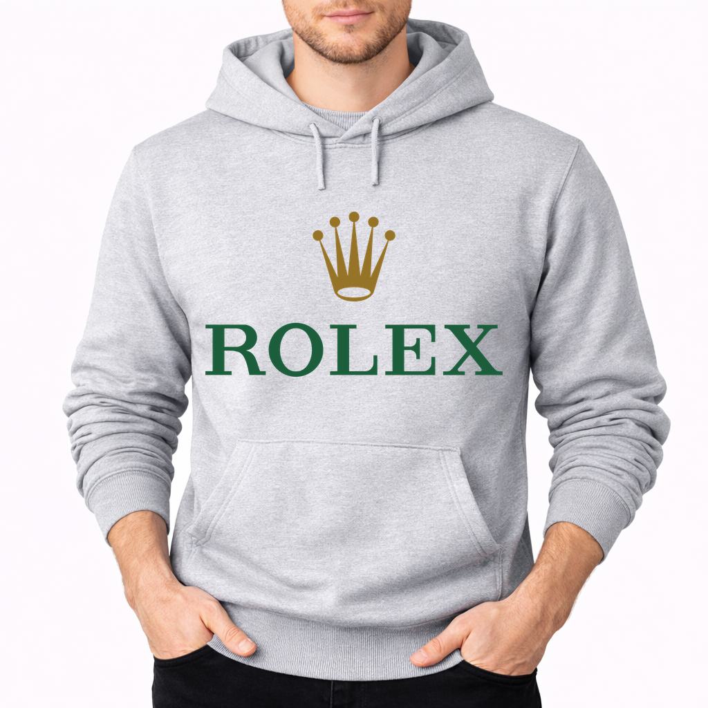 Men's Rolex Pullover Hoodie - Gray