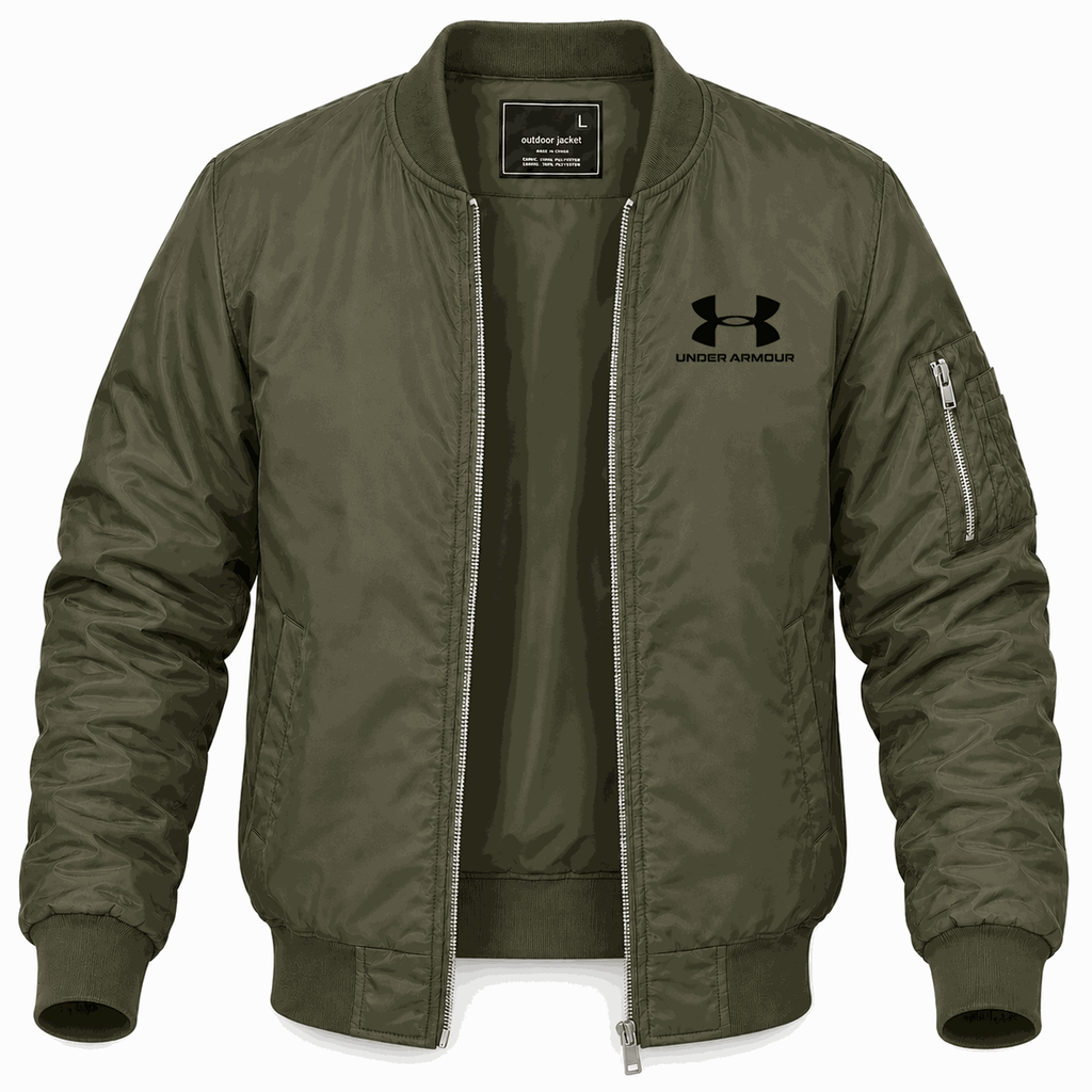Men's Under Armour Lightweight Bomber Jacket - Army Green