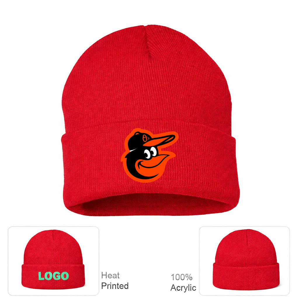 MLB Baltimore Orioles Beanie Hat - Red