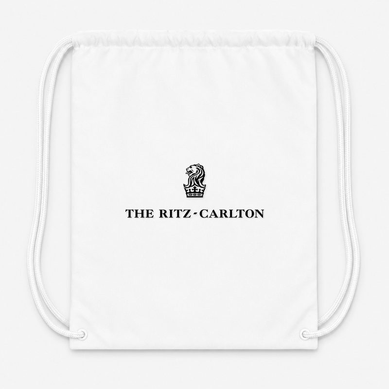 Ritz Carlton Drawstring Bag - White