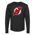 Men's New Jersey Devils Long sleeves Cotton Blend T-Shirt - Black