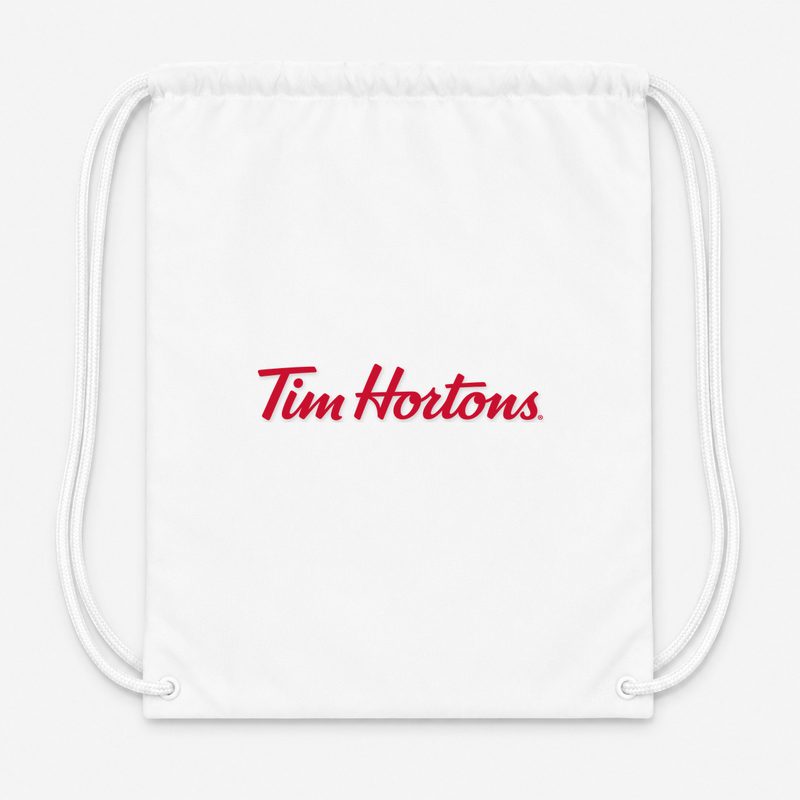 Tim Hortons Drawstring Bag - White