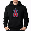 Men's Los Angeles Angels Pullover Hoodie - Black