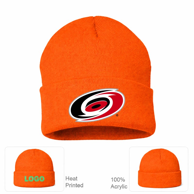 Carolina Hurricanes Orange Beanie Hat