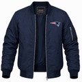 Men's New England Patriots Lightweight Bomber Jacket - Navy
