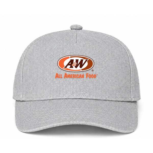 A&W Logo Gray Dad Baseball Cap Hat