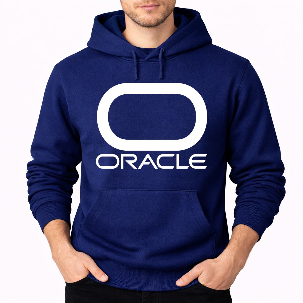 Men's Oracle White Pullover Hoodie - Navy