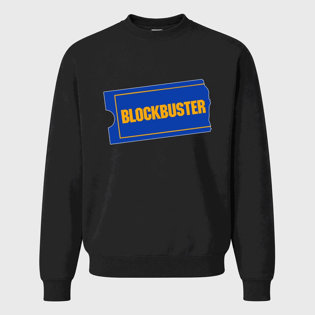 Men's Blockbuster Crewneck Sweatshirt - Black