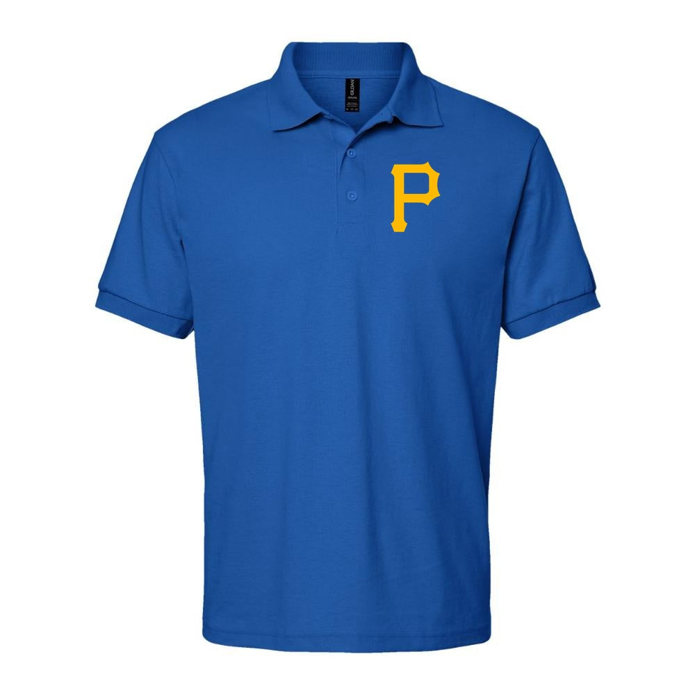 Men's Pittsburgh Pirates Dry Blend Polo - Blue