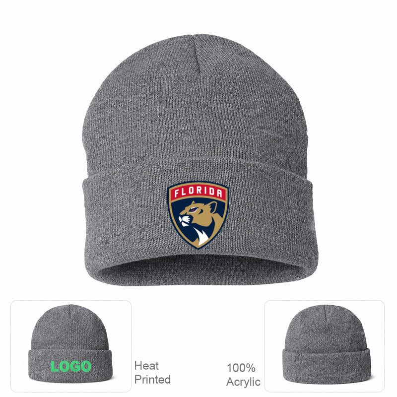 Florida Panthers Grey Beanie Hat