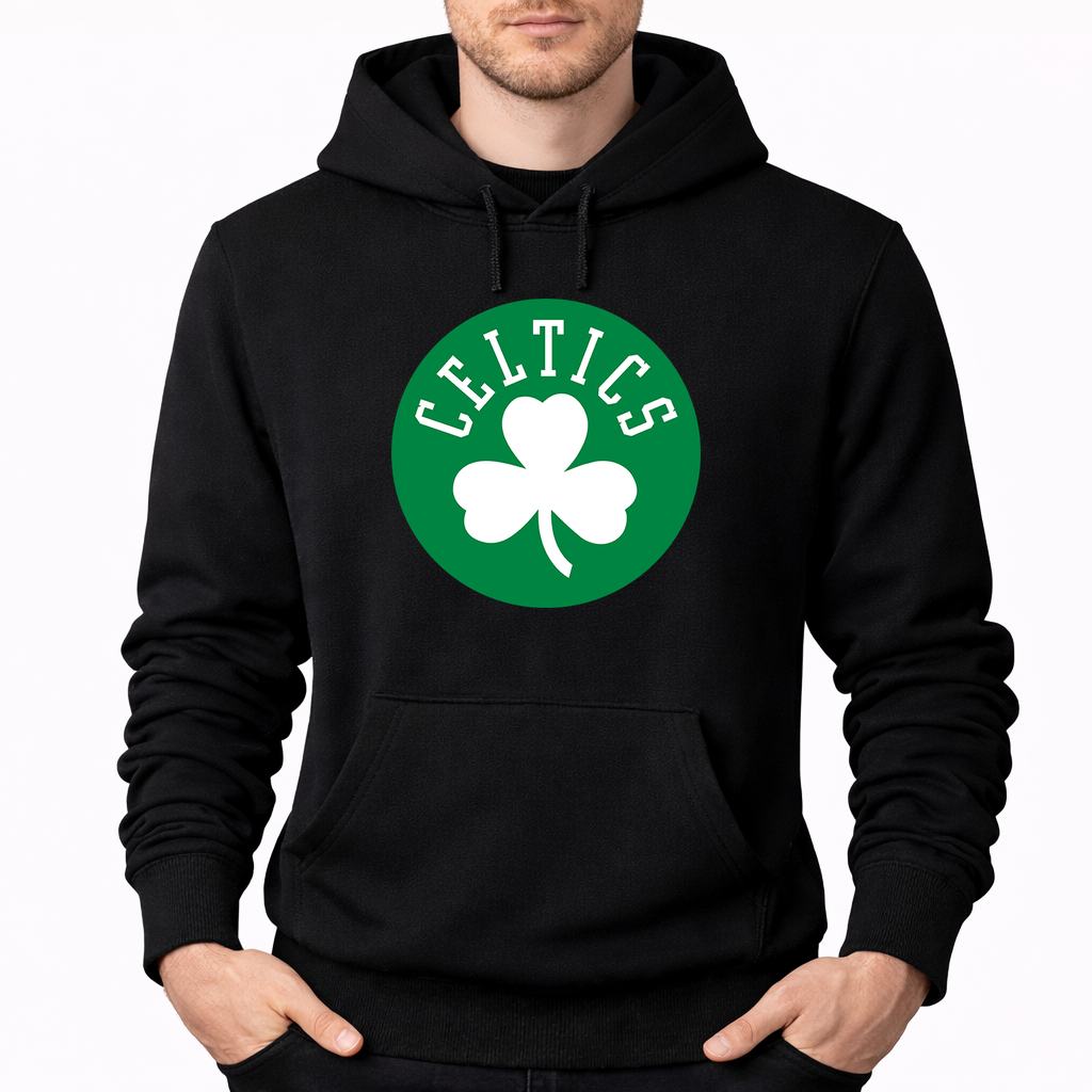 Men's Boston Celtics Pullover Hoodie - Black