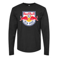 Men's New York Red Bulls logo.svg Long sleeves Cotton Blend T-Shirt - Black