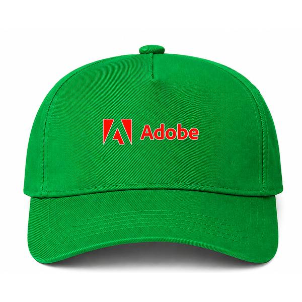 Adobe Logo Green Dad Baseball Cap Hat