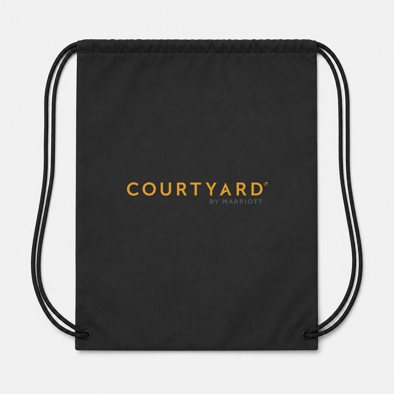 Courtyard Drawstring Bag - Black