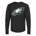 Men's Philadelphia Eagles Long sleeves Cotton Blend T-Shirt - Black