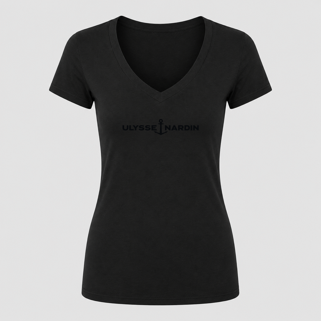 Women's Ulysse Nardin V Neck T-Shirt in black