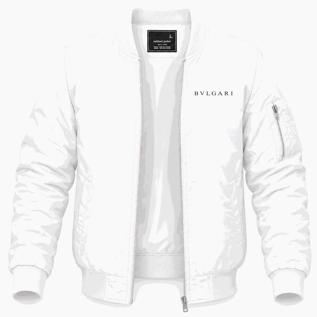Men's Bvlgari Lightweight Bomber Jacket - White