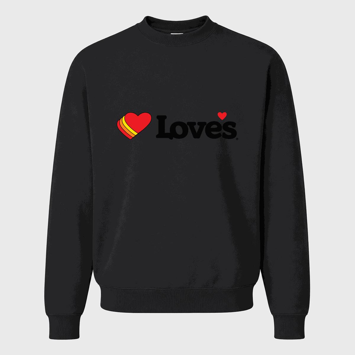 Men's Love's Travel Stops Crewneck Sweatshirt - Black