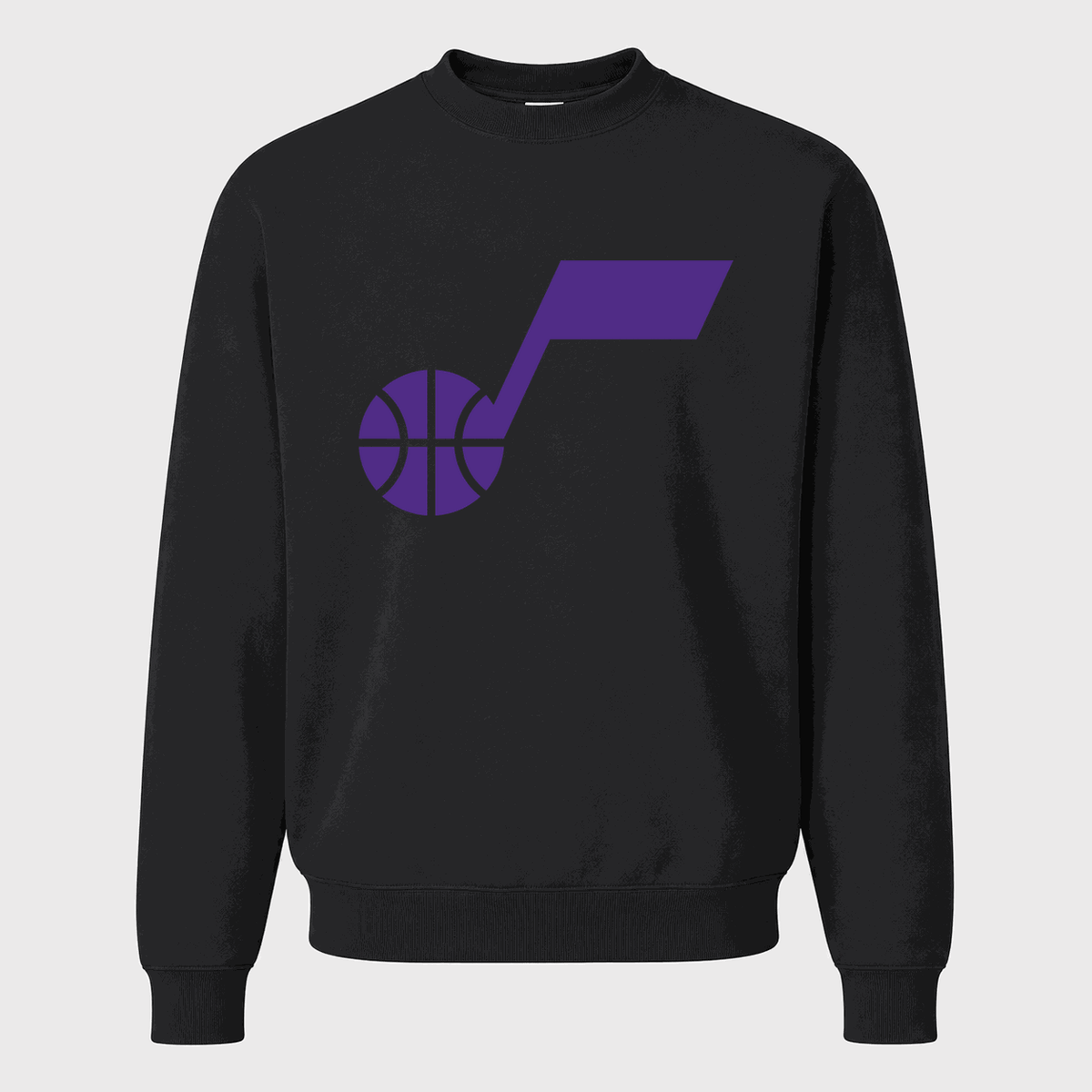 Men's Utah Jazz Crewneck Sweatshirt - Black