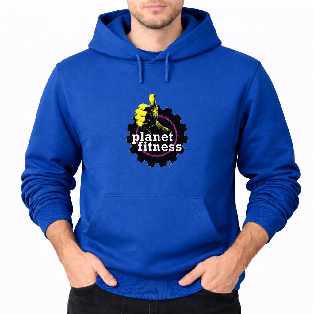 Men's Planet Fitness Pullover Hoodie - Blue