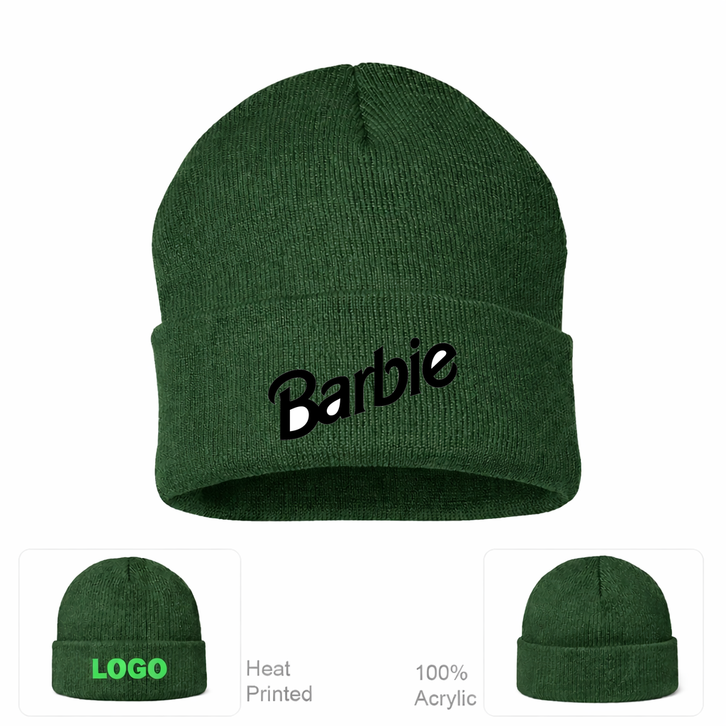 Barbie Beanie Hat - Forest Green