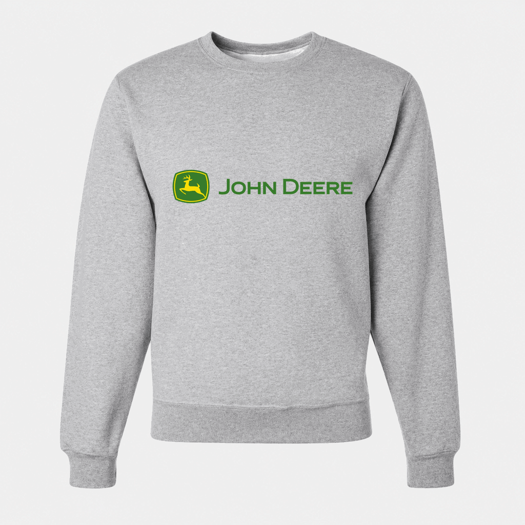 Men's John Deere Crewneck Sweatshirt - Gray