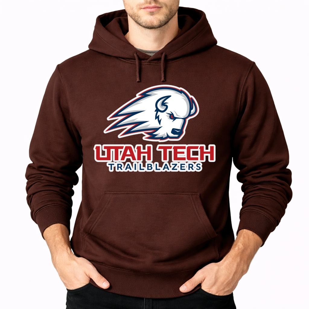 Men's Utah Tech Trailblazers Pullover Hoodie - Brown
