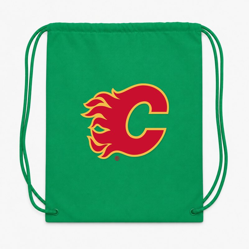 Calgary Flames Drawstring Bag - Green