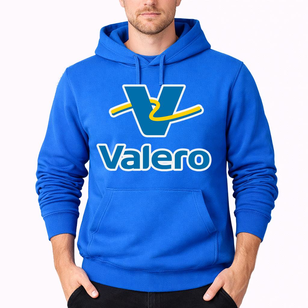 Men's Valero Gas Station Pullover Hoodie - Azure