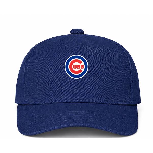 Chicago Cubs MLB Logo Navy Dad Baseball Cap Hat