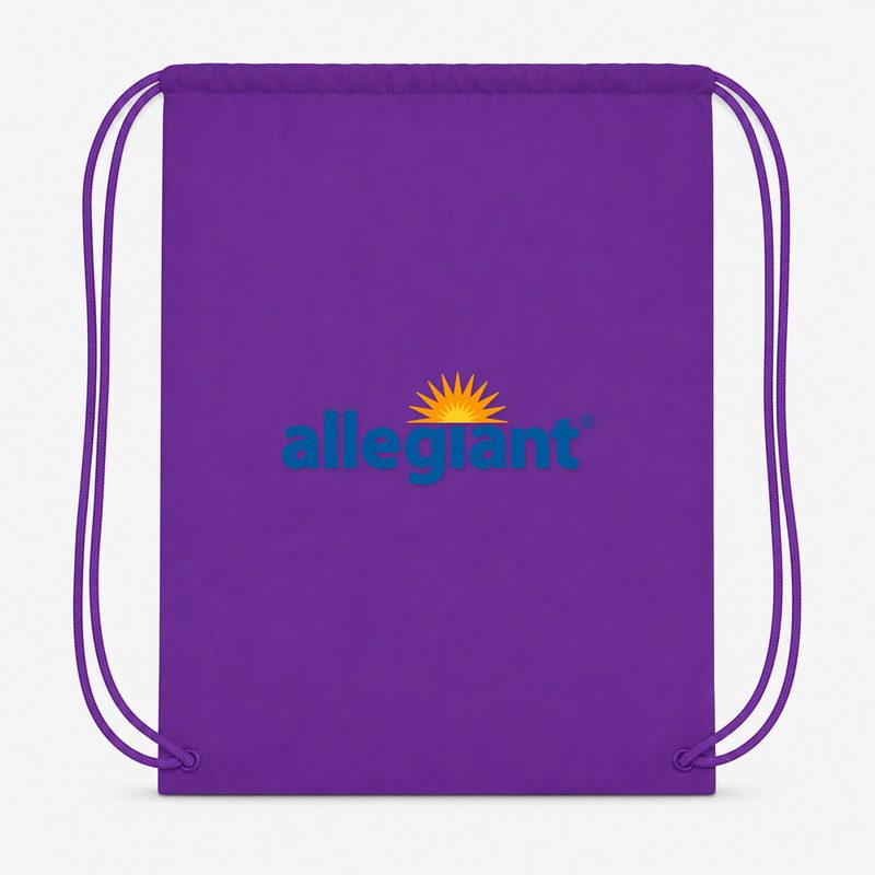 Allegiant Air Drawstring Bag - Purple