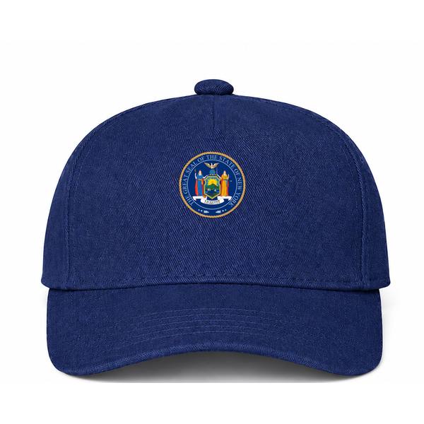 New York Logo Navy Dad Baseball Cap Hat