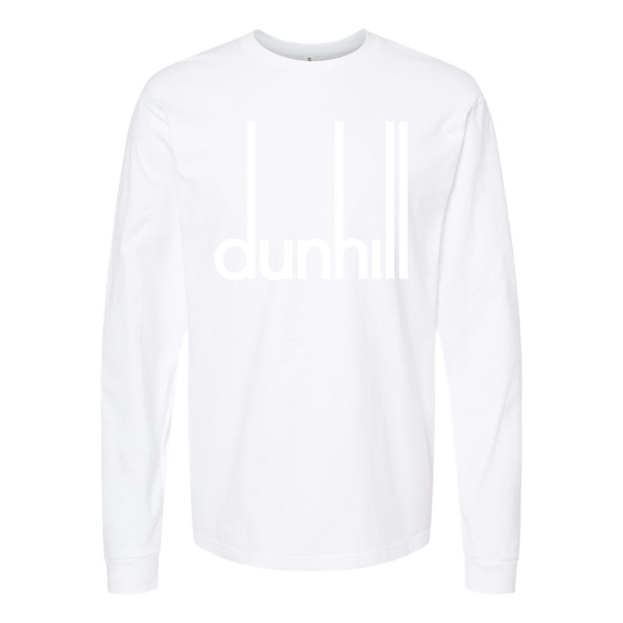 Men's Dunhil Long sleeves Cotton Blend T-Shirt - White