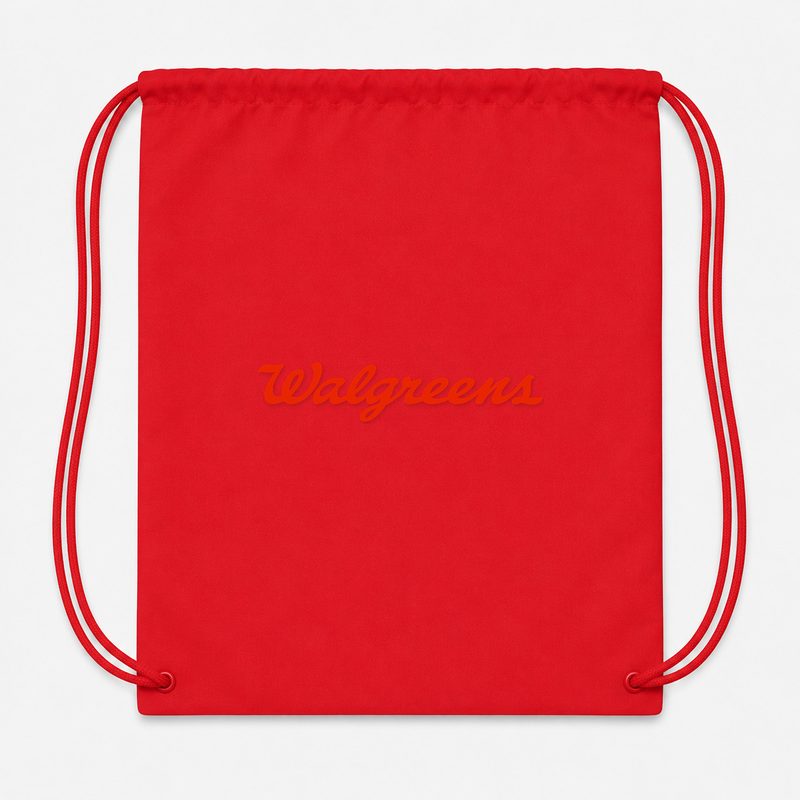 Walgreens Drawstring Bag - Red
