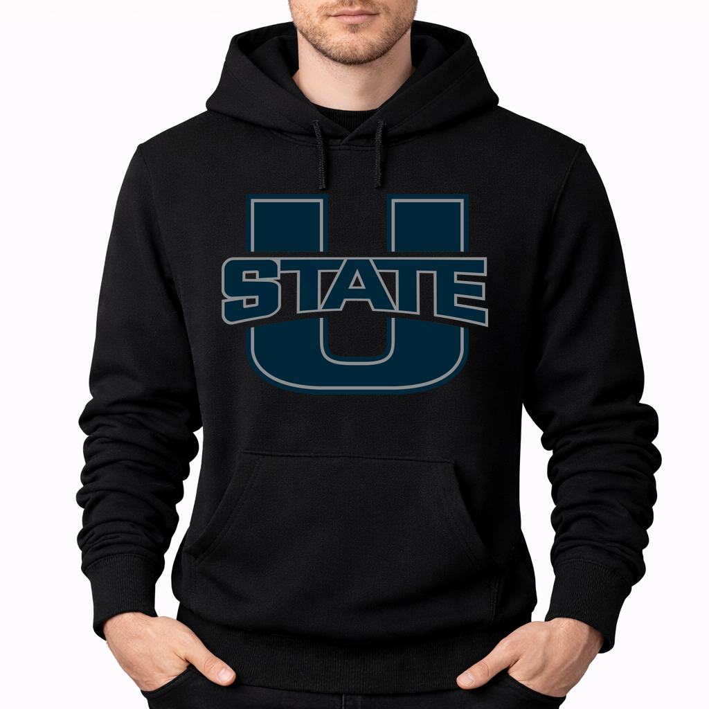 Men's Utah State Aggies Pullover Hoodie - Black