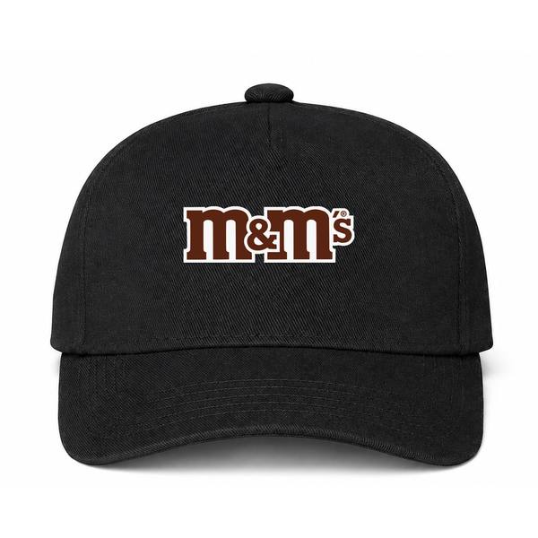 M&M's Logo Black Dad Baseball Cap Hat