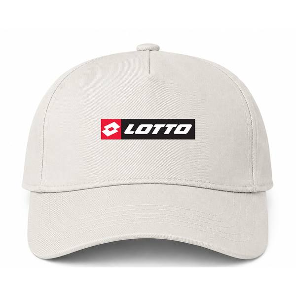 Lotto Logo Beige Dad Baseball Cap Hat