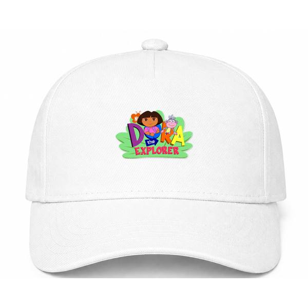 Dora the Explorer Logo White Dad Baseball Cap Hat