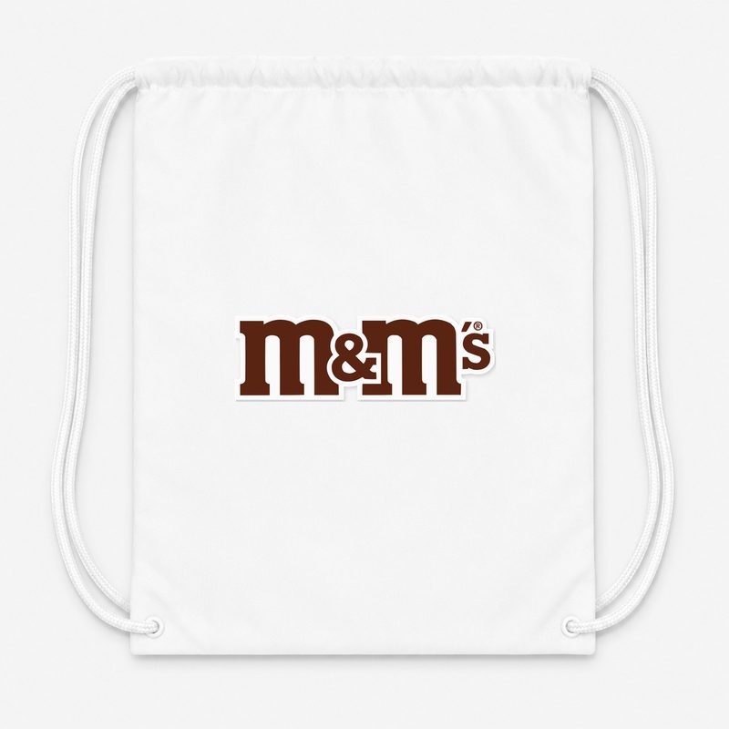 MMs Food Drawstring Bag - White