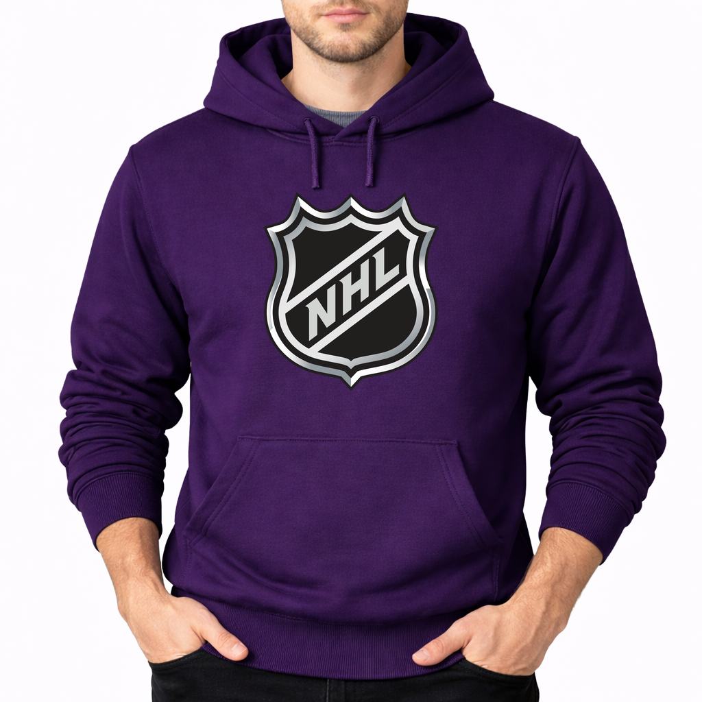 Men's NHL Shield Pullover Hoodie - Purple