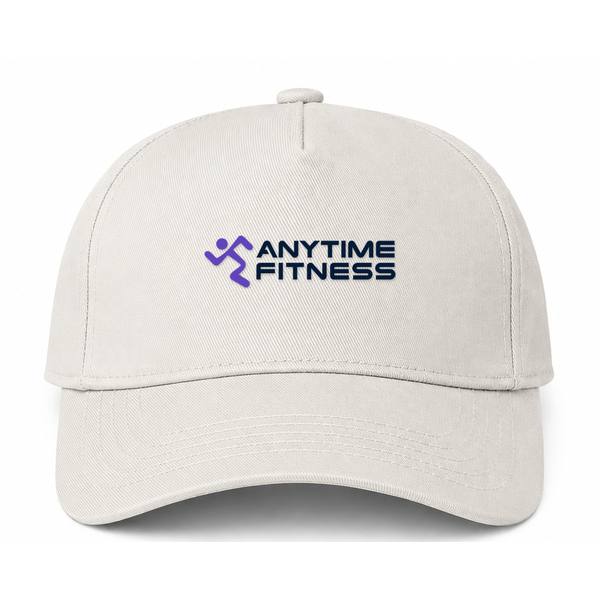 Anytime Fitness Logo Beige Dad Baseball Cap Hat