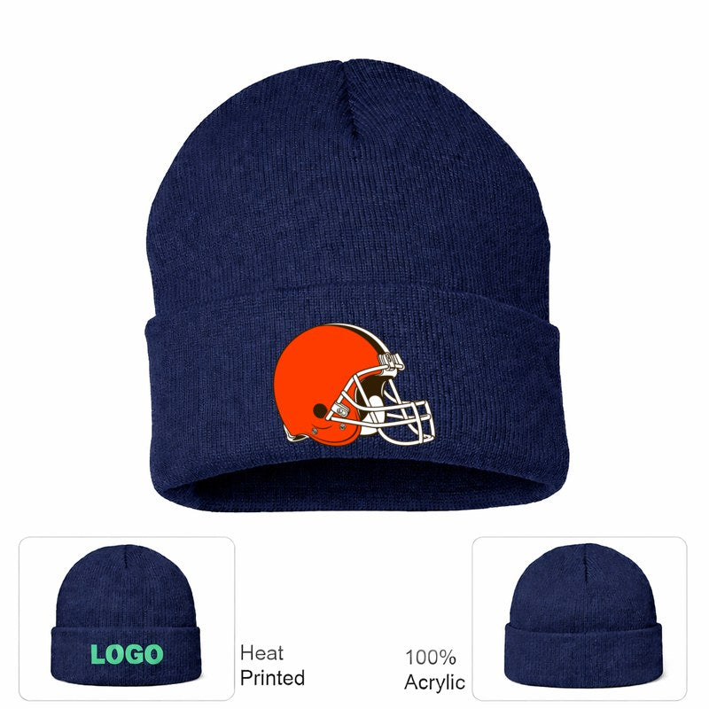 Cleveland Browns Navy Beanie Hat