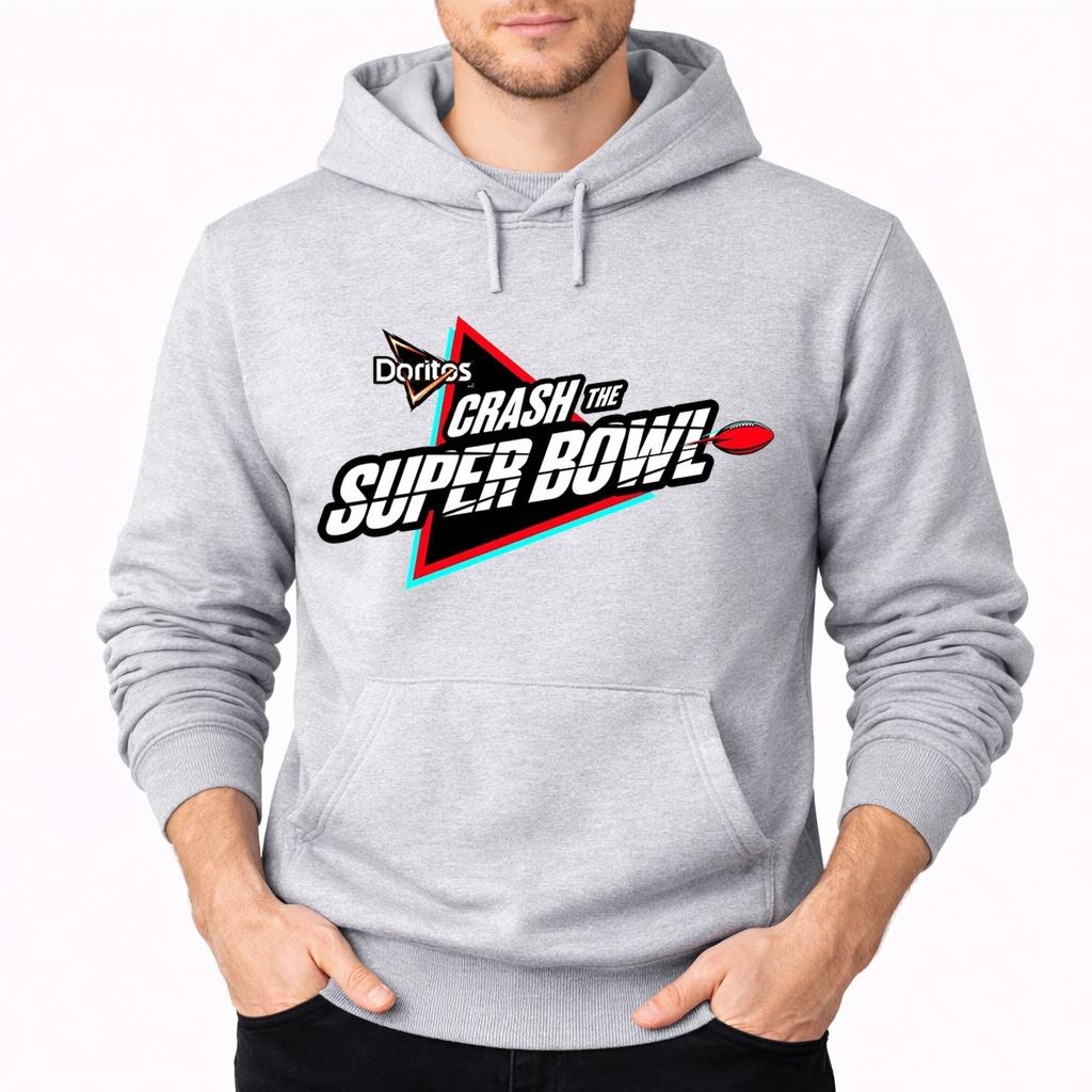 Men's Crash The Super Bowl Pullover Hoodie - Gray