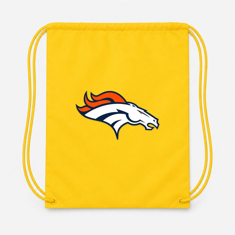Denver Broncos Drawstring Bag - Yellow