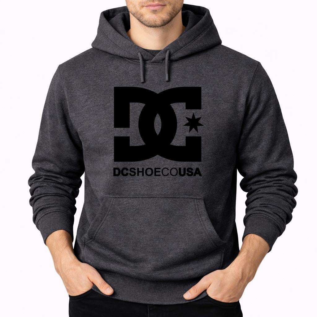 Men's DC Pullover Hoodie - Charcoal