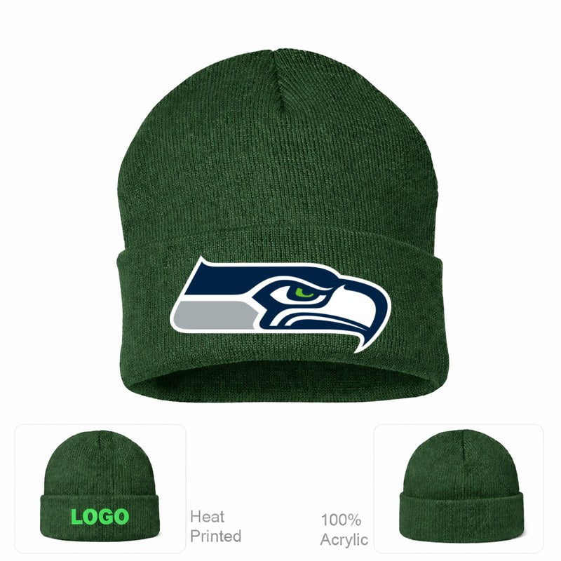 Seattle Seahawks Forest Green Beanie Hat