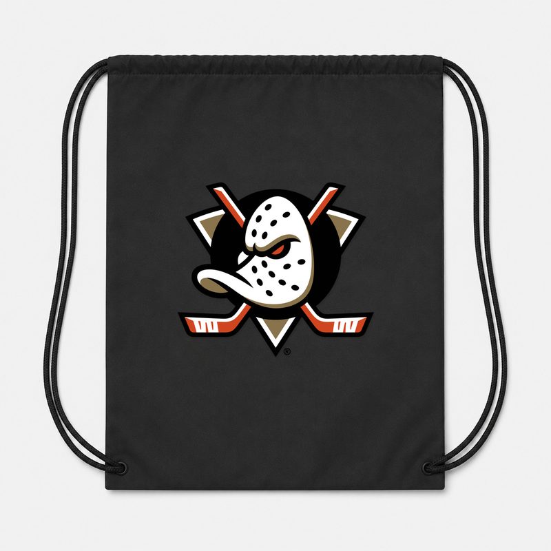 Anaheim Ducks Drawstring Bag - Black