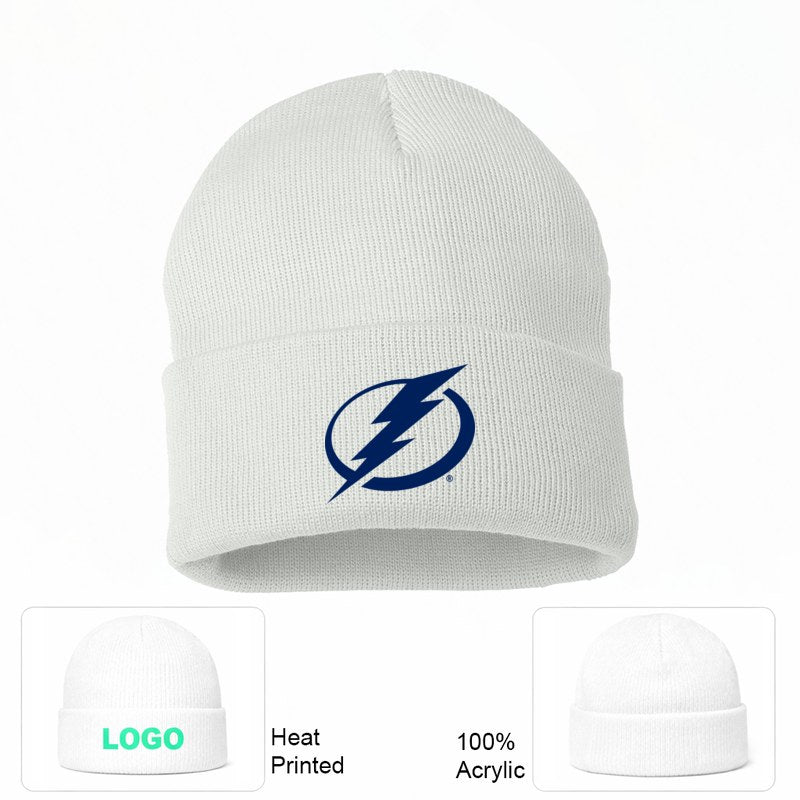 Tampa Bay Lightning White Beanie Hat